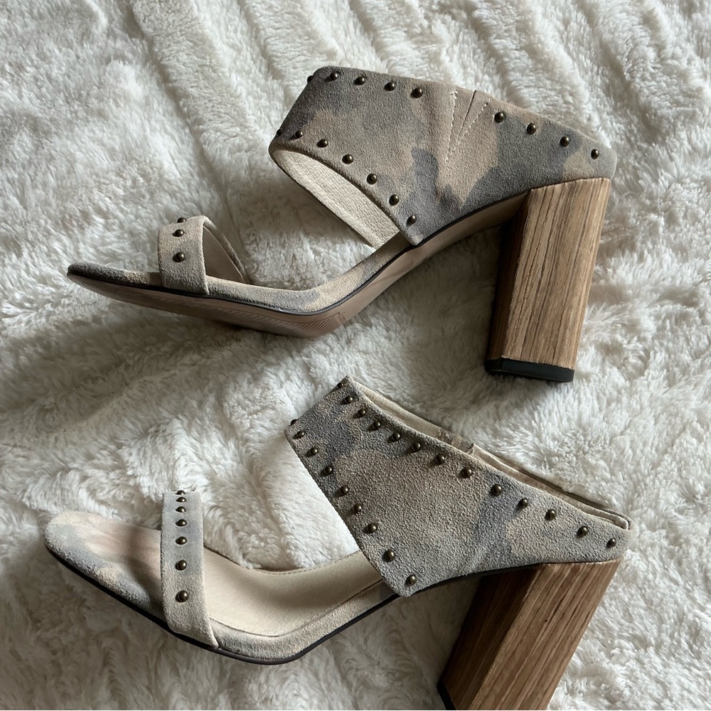 Sanctuary Studded Heels - Fatigue Multi